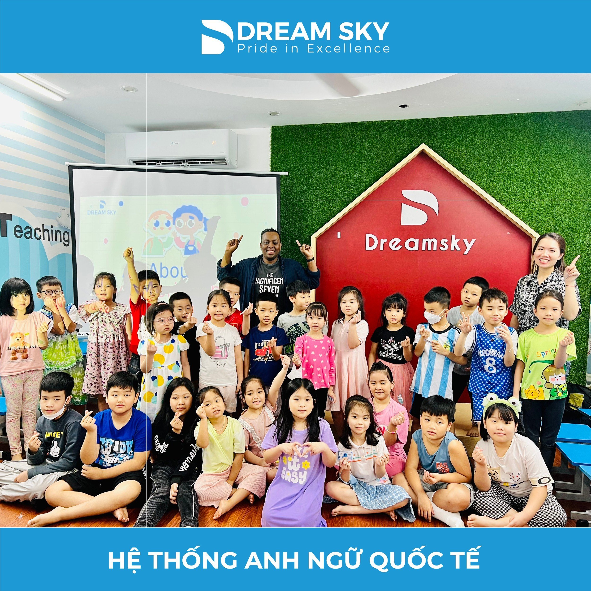 Không khí học tập chăm chỉ trong tiết học tai Dream Sky