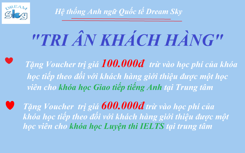 Dream Sky triển khai chương trình Tri ân khách hàng tặng Voucher ưu đãi