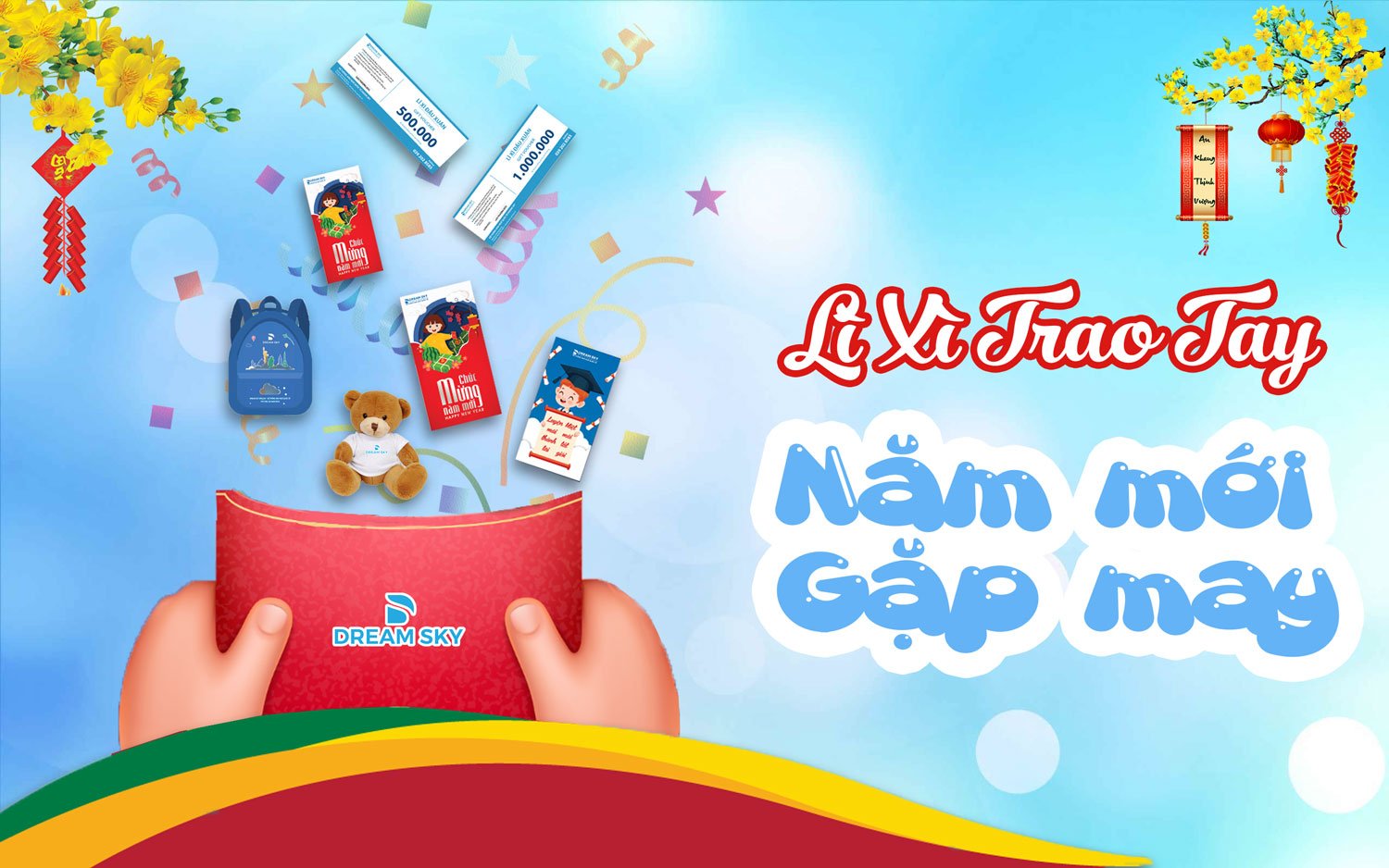 LÌ XÌ ĐẦU XUÂN, HÁI HỌC BỔNG MAI VÀNG ĐẾN ĐẾN 3 THÁNG HỌC BỔNG