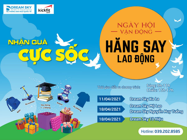  TÂM ĐIỂM HOẠT ĐỘNG THÁNG 4: NGÀY HỘI VẬN ĐỘNG - HĂNG SAY LAO ĐỘNG