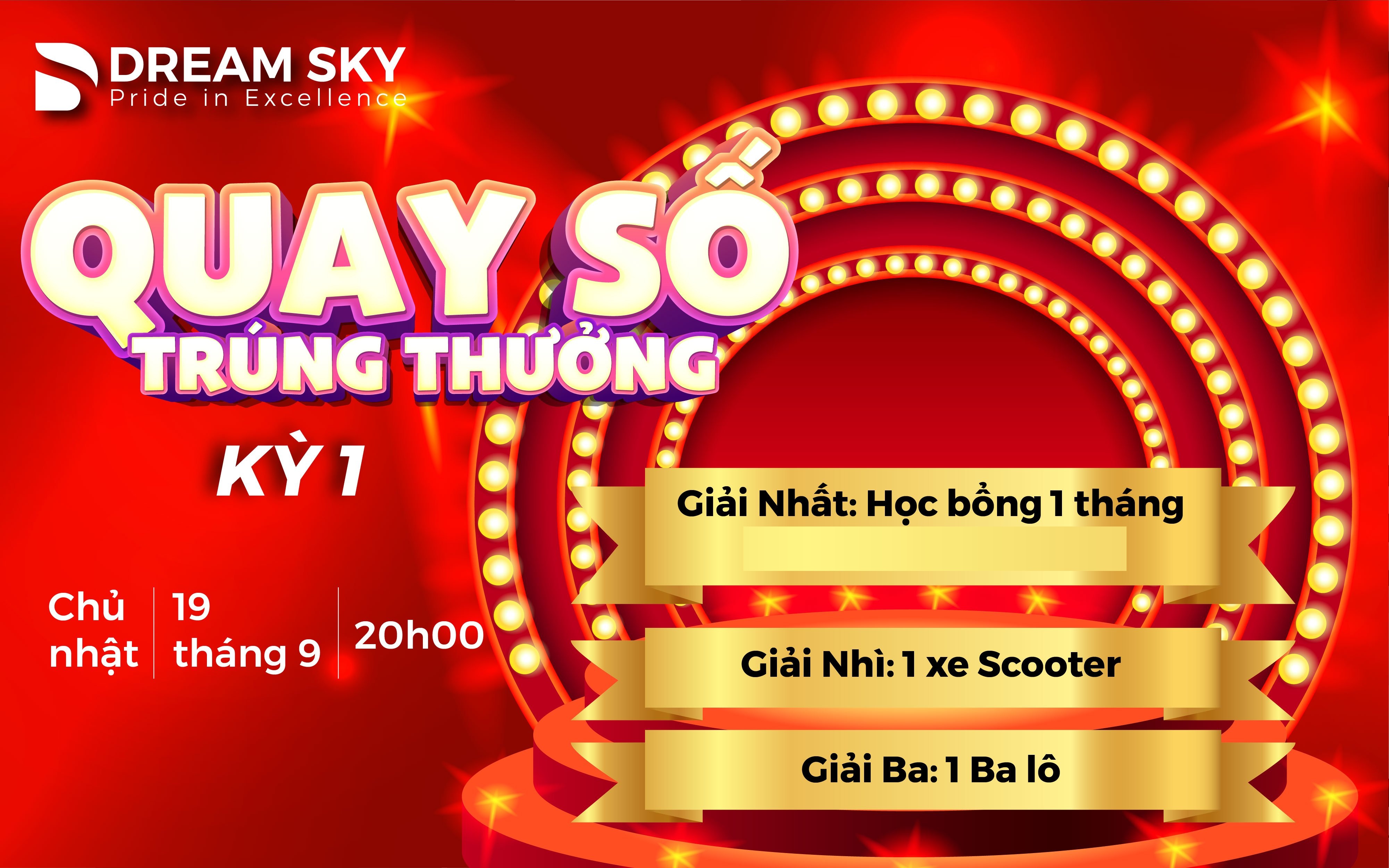 BỐC THĂM TRÚNG THƯỞNG 100% TRONG THÁNG 9