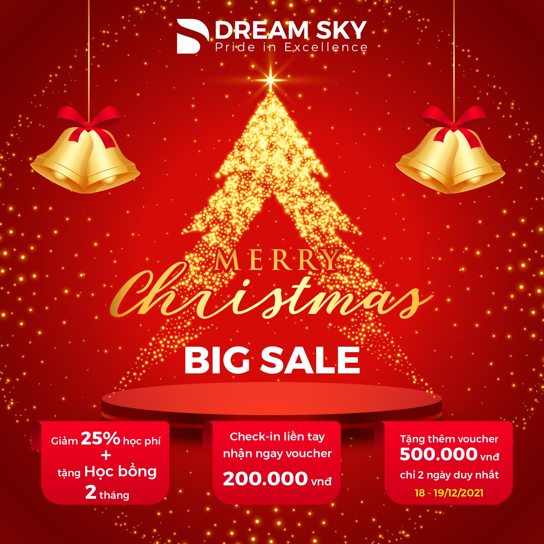 DREAM SKY TUNG ƯU ĐÃI VÀNG MỪNG GIÁNG SINH