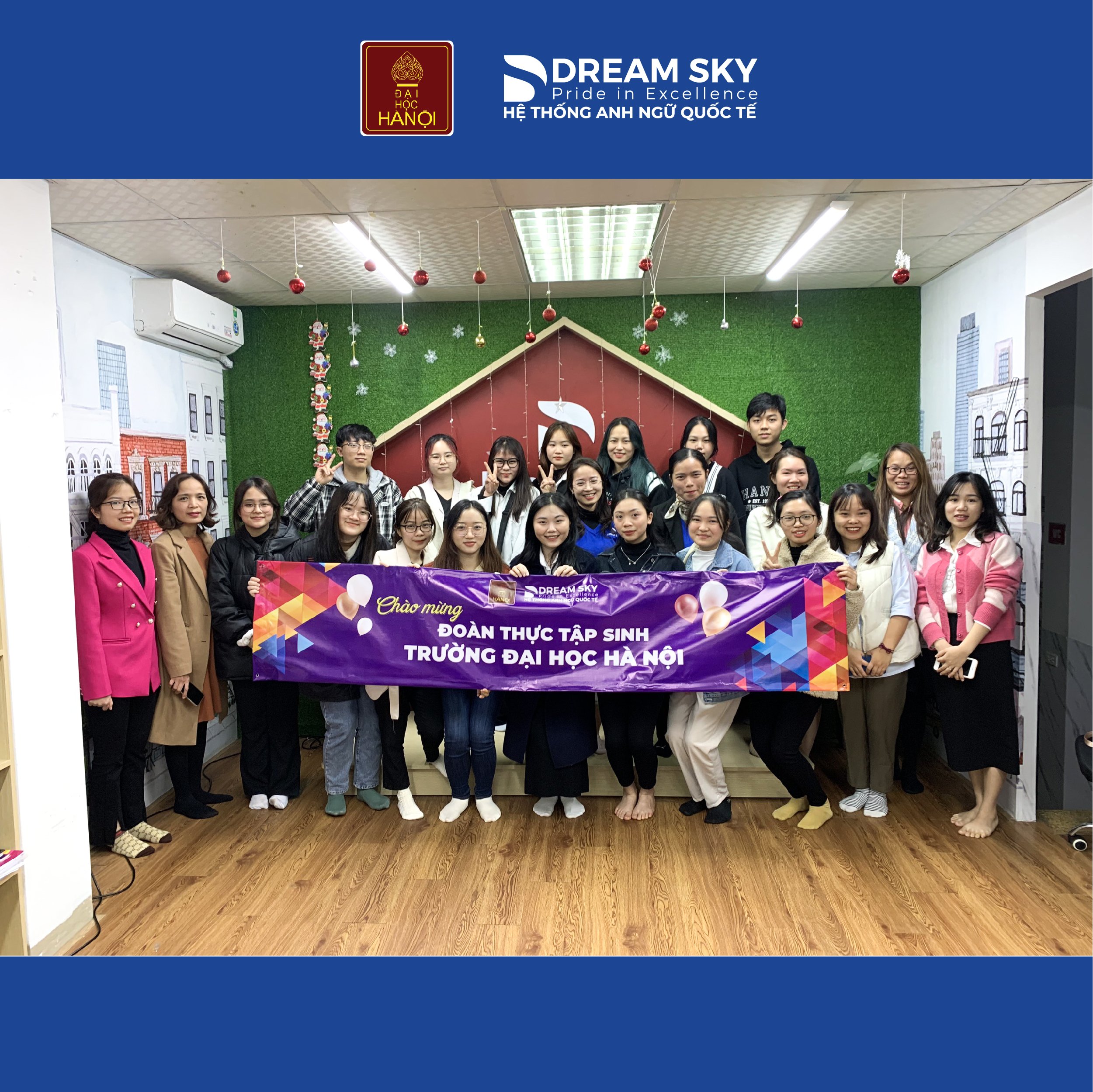 DREAM SKY - HÂN HOAN CHÀO MỪNG ĐOÀN THỰC TẬP SINH TRƯỜNG ĐẠI HỌC HÀ NỘI 