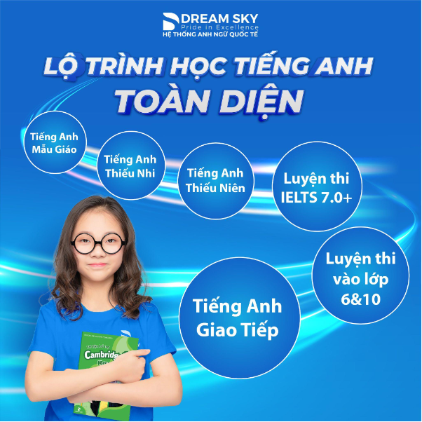 Lộ trình chinh phục tiếng anh toàn diện tại DreamSky