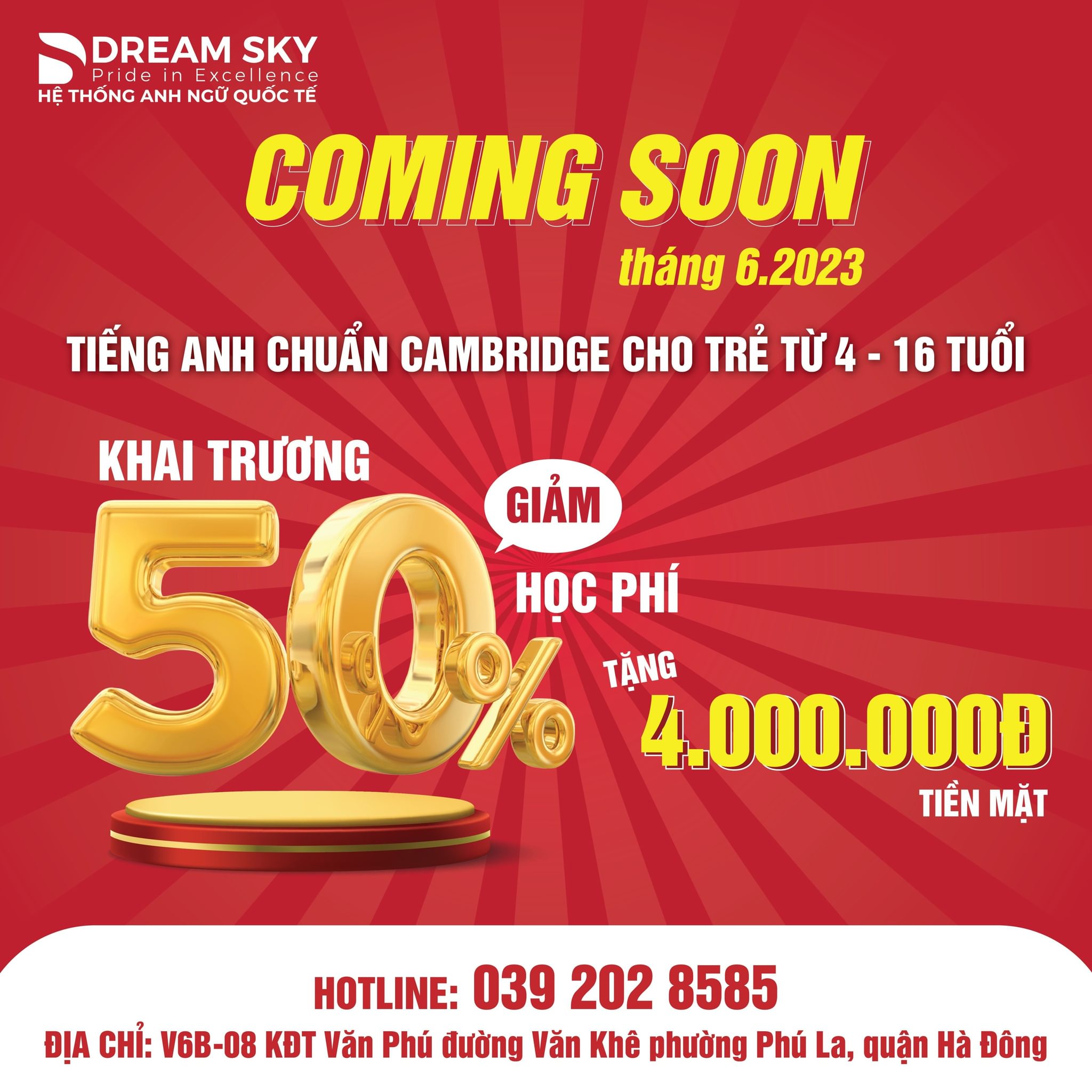 CHỜ NGÀY KHAI TRƯƠNG DREAMSKY VĂN PHÚ