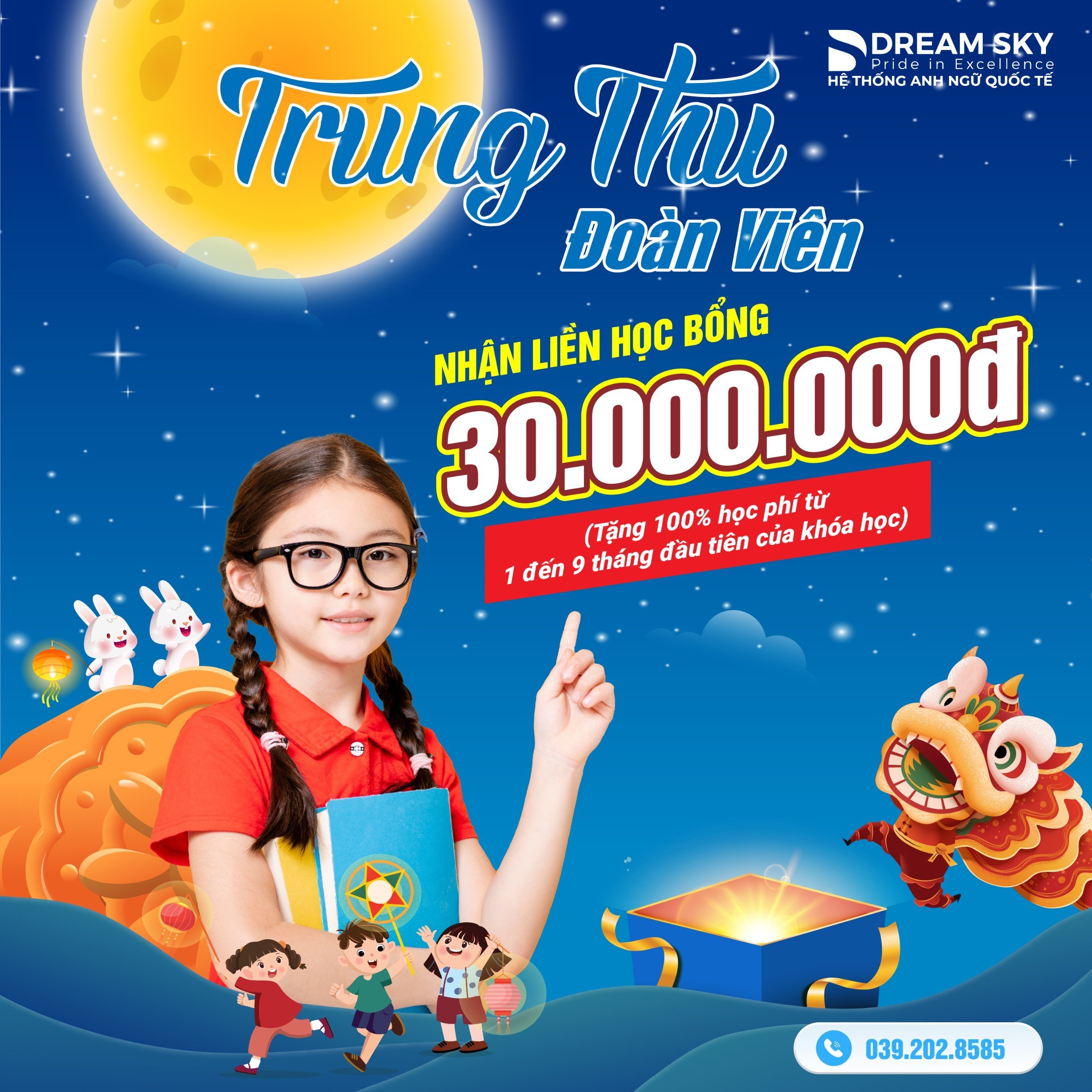 TRUNG THU ĐOÀN VIÊN - NHẬN LIỀN HỌC BỔNG 30.000.000Đ