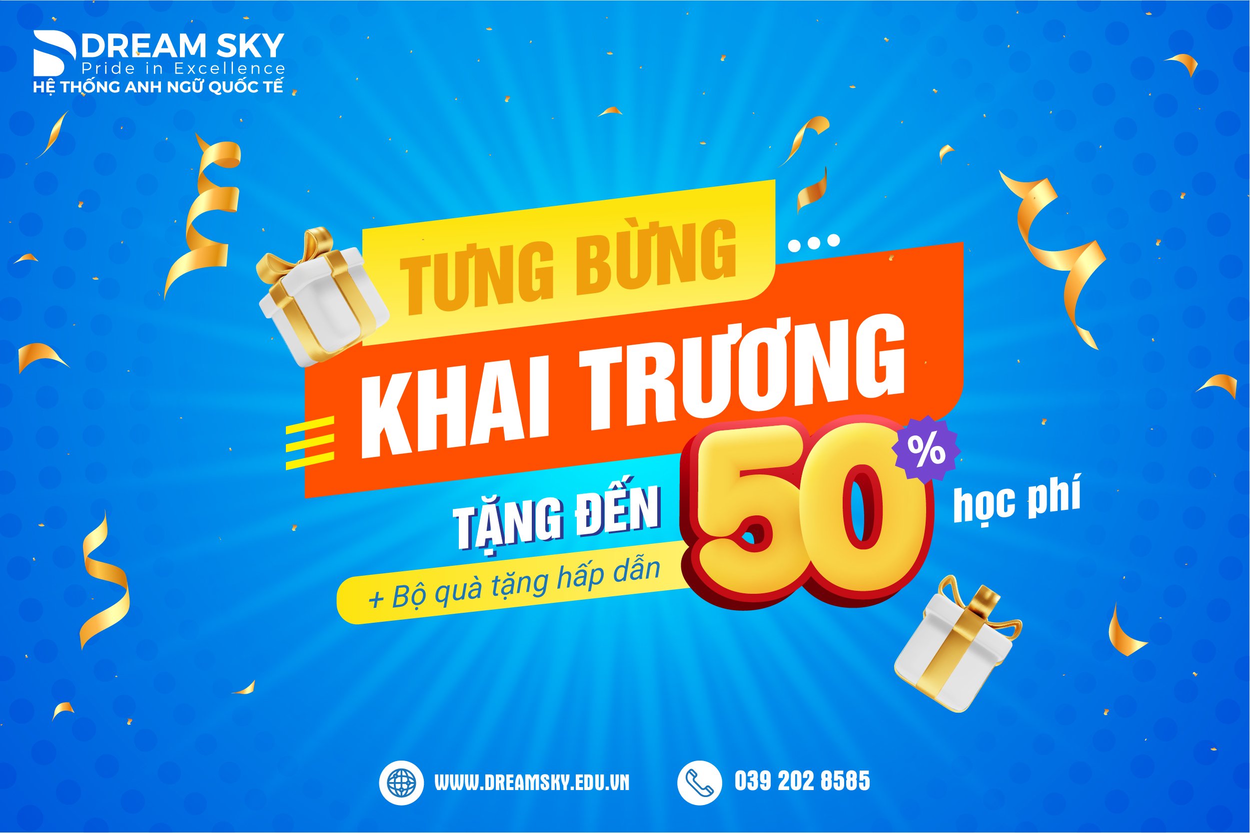 THÁNG 3/2024 DREAM SKY KHAI TRƯƠNG 2 CƠ SỞ MỚI