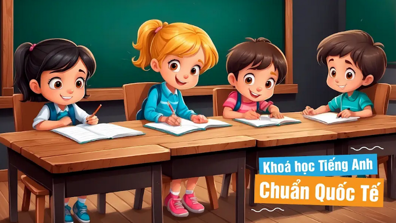 Khoá học tiếng Anh chuẩn Quốc tế cho bé từ 4 tuổi