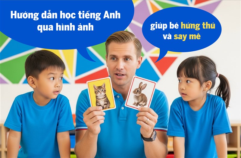 Hướng dẫn học tiếng Anh qua hình ảnh giúp bé hứng thú và say mê