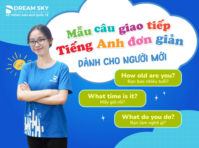Mẫu câu giao tiếp tiếng Anh đơn giản, dành cho người mới học