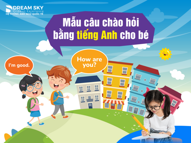 Mẫu câu chào hỏi bằng tiếng Anh cho bé
