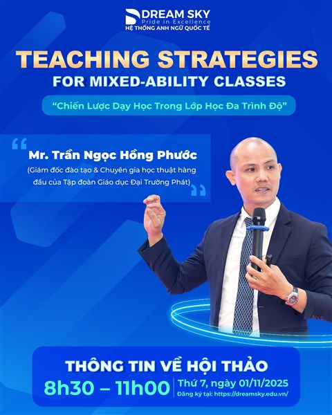 Hội thảo “Teaching Strategies for Mixed-Ability Classes”