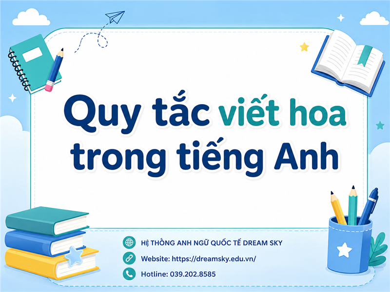 Quy tắc viết hoa trong tiếng Anh. Bé đã biết hay chưa