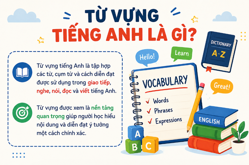 Từ vựng tiếng Anh là gì? Cách học từ vựng hiệu quả