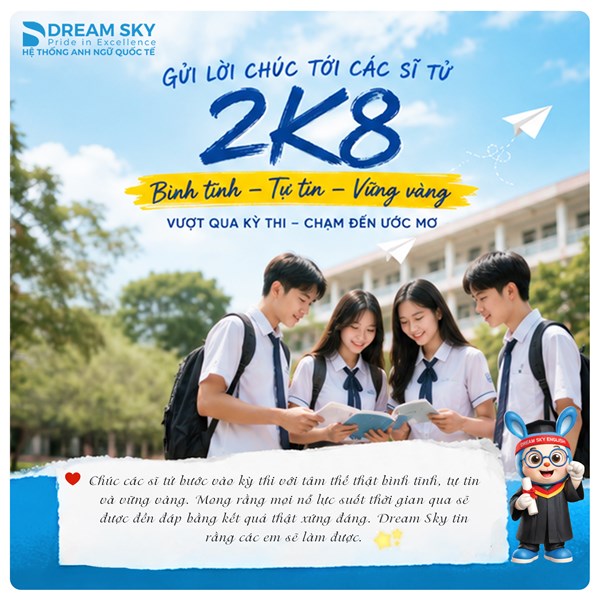Những lời chúc thi tốt bá đạo bằng tiếng anh