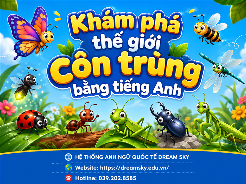 Khám phá thế giới côn trùng bằng tiếng Anh
