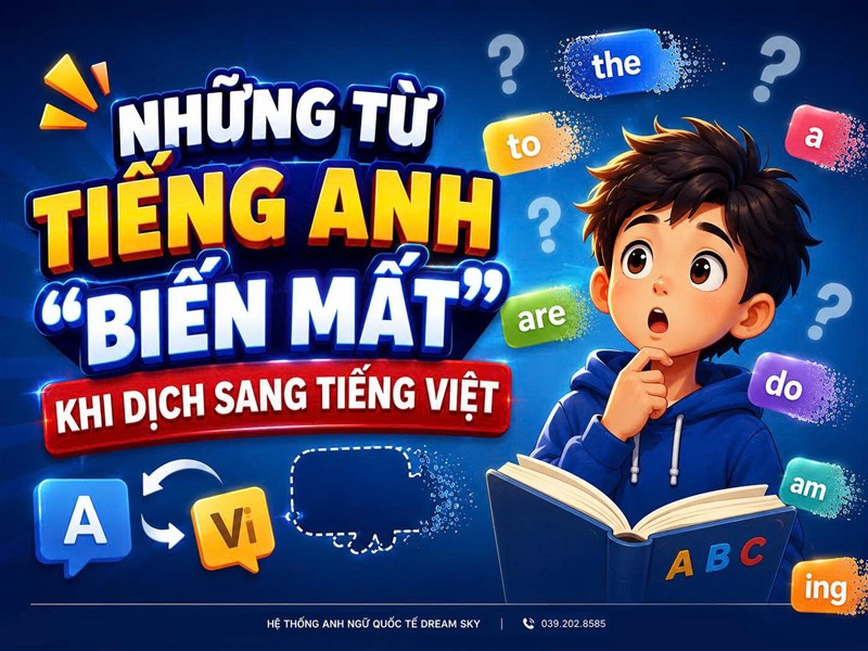 Những từ tiếng Anh “biến mất” khi dịch sang tiếng Việt 