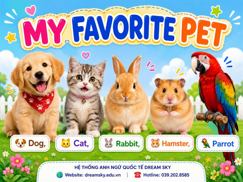 MY FAVORITE PET – THÚ CƯNG YÊU THÍCH CỦA BẠN