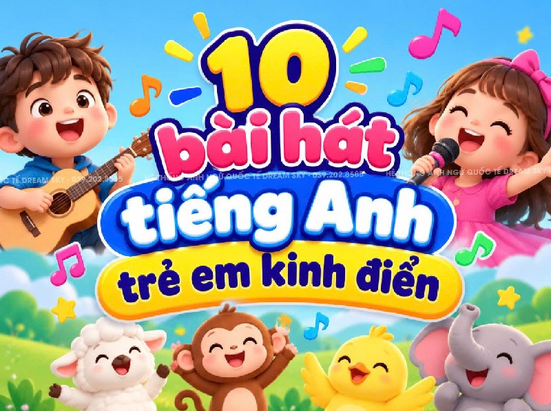 10 bài hát tiếng Anh trẻ em kinh điển, cùng hát ngay bé nhé