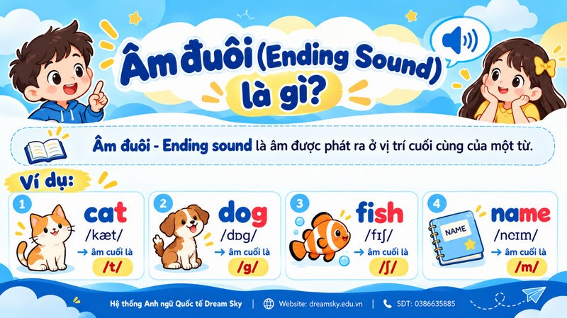 Âm đuôi (Ending Sound) là gì? Các âm đuôi thường gặp trong tiếng Anh