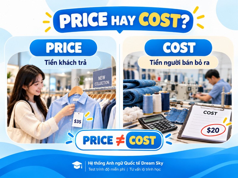 Price – Cost có gì khác nhau? Cách phân biệt và sử dụng