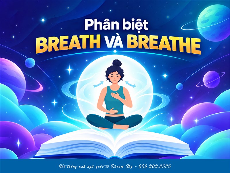 Phân biệt Breath và Breathe trong tiếng Anh: Cách sử dụng đúng